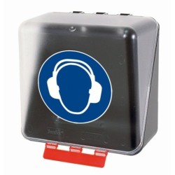 Pojemnik SecuBox Midi przezroczysty - nauszniki