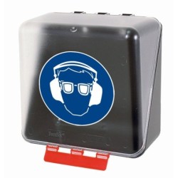 Pojemnik SecuBox Midi przezroczysty - okulary i nauszniki