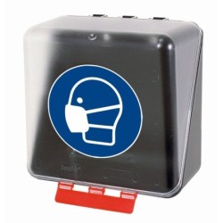 Pojemnik SecuBox Midi przezroczysty - półmaska