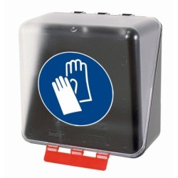 Pojemnik SecuBox Midi przezroczysty - rękawice
