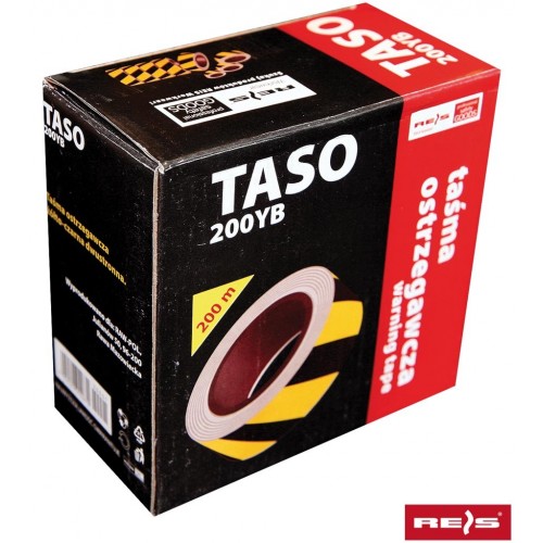 Taśma ostrzegawcza TASO200 żółto-czarna