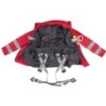 KB 041 - Kurtka SOFTSHELL z szelkami bezpieczeństwa P-11 - kolor czerwony rozmiar L