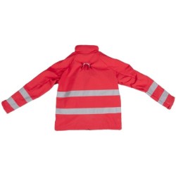 KB 041 - Kurtka SOFTSHELL z szelkami bezpieczeństwa P-11 - kolor czerwony rozmiar L