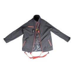 KB 042 - Kurtka SOFTSHELL z szelkami bezpieczeństwa P-11 lub P-11mX P-11 - kolor czarny rozmiar L