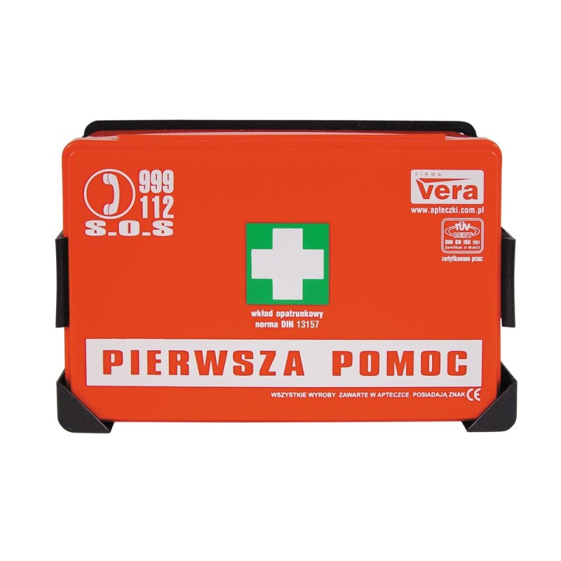 Przemysłowa apteczka pierwszej pomocy "STANDARD 13157" w pudełku z tworzywa Vera